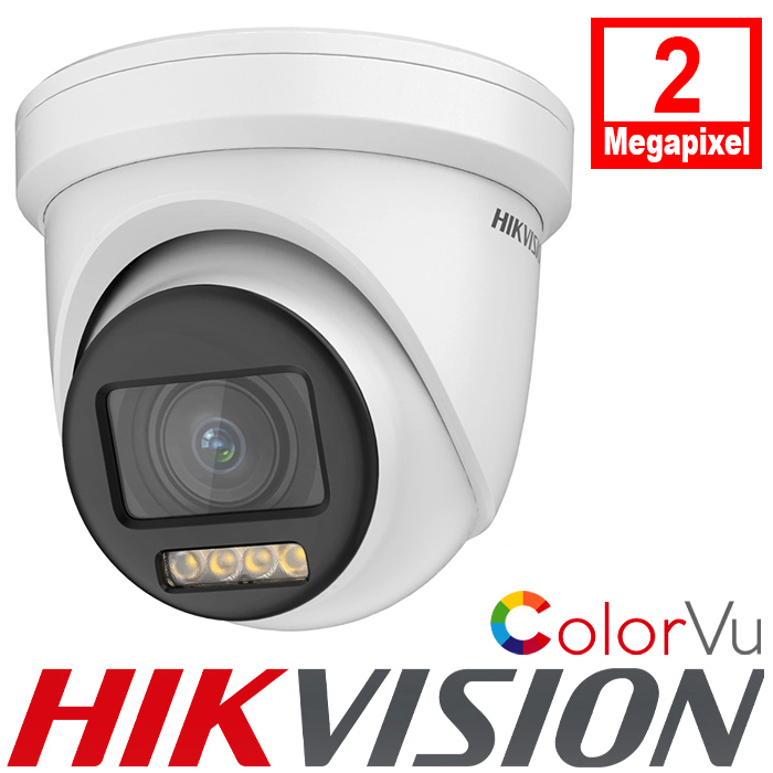 Hikvision DS-2CE79DF8T-AZE 2MP ColorVu POC Varifocal 40m IR Turret Camera