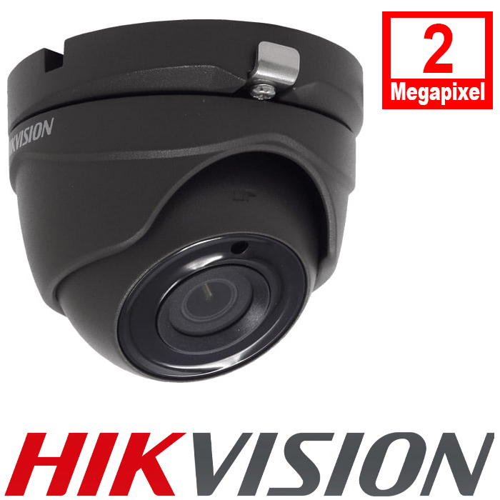 Hikvision DS-2CE56D8T-ITME/GREY 2MP 2.8mm Fixed Lens POC Turret Camera