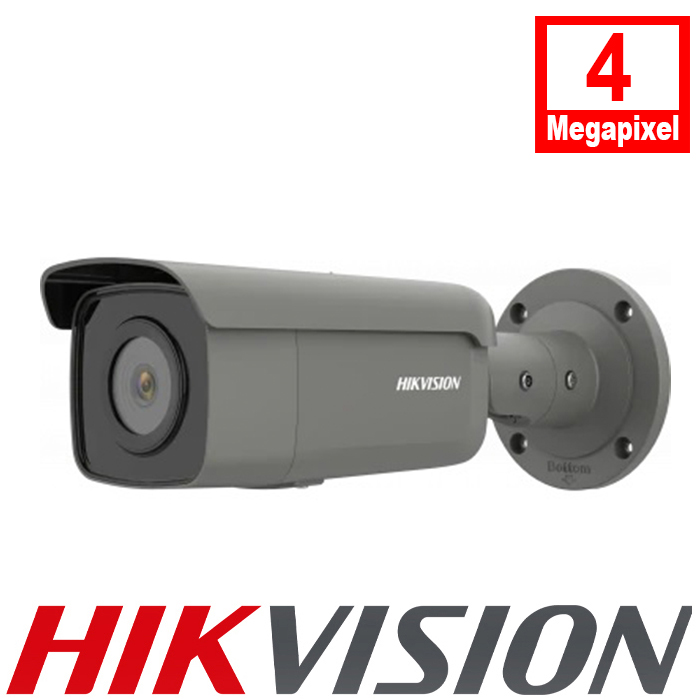 Hikvision DS-2CD2T46G2-2I(4MM)/GREY 4MP 4mm Fixed Lens IP bullet camera Camera 60M IR