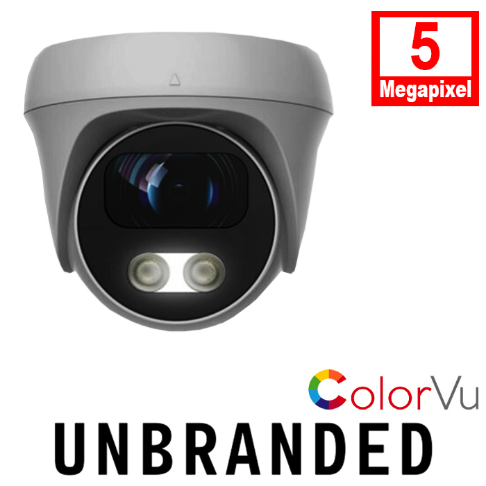 Unbranded CAM-COLORVU-5MP-LTW 5MP COLORVU Turret Camera 25m IR