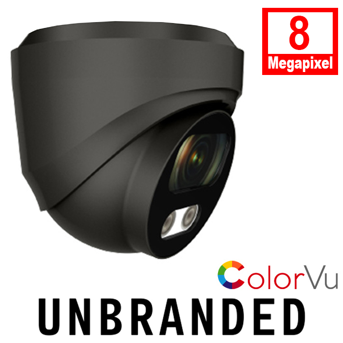 Unbranded CAM-COLORVU-4K-LTG 8MP Colour View Turret Camera 25m IR