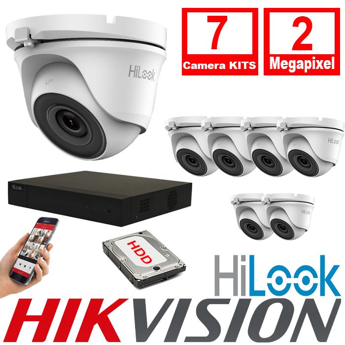 7xTHC-T120-MC- DVR-208G-F1(B)(S) HiLook By Hikvision 7xCameras 2.8mm 2MP CCTV Turret Camera Full HD 20m IR DVR 8 CH 2MP AOC – 7xTHC-T120-MC- DVR-208G-F1(B)(S)