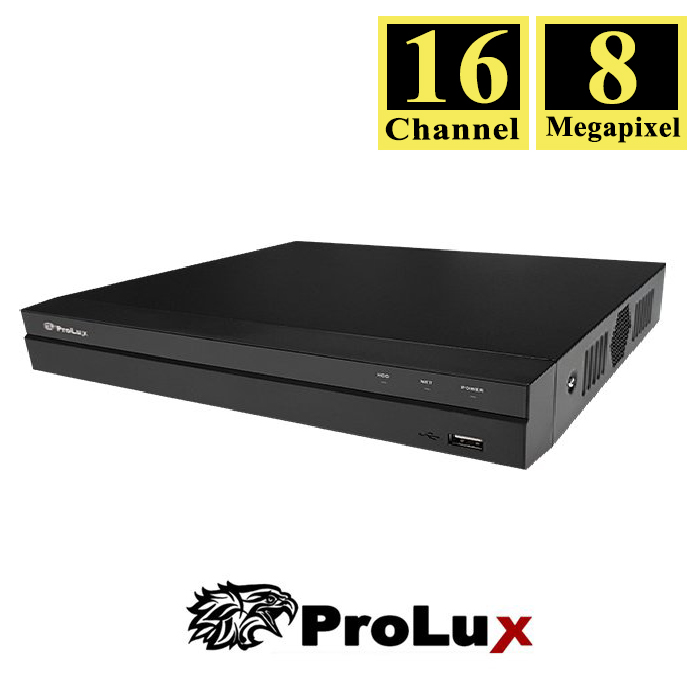 Prolux 16 Channel 4K Pro NVR PXN-5216-16P-4KS2E Prolux 16 Ch 8MP Pro PXN-5216-16P-4KS2E NVR